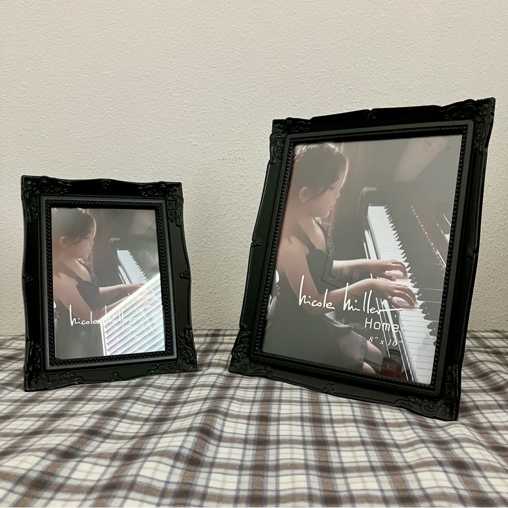 Vintage style black frames